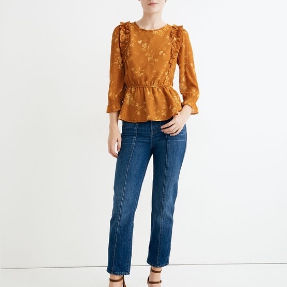 Madewell Ruffle Shoulder Top - Picture 2 of 4
